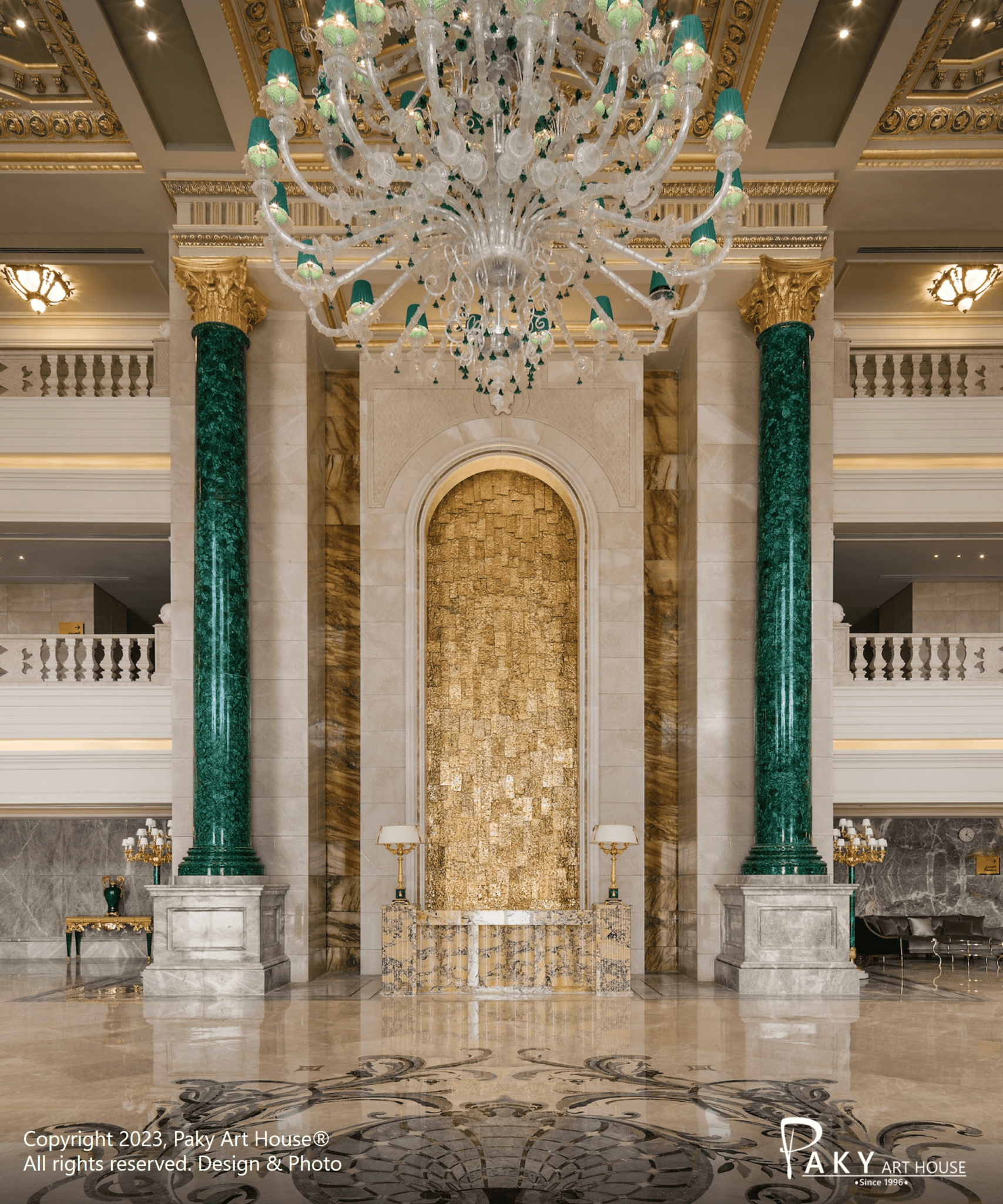 Gold Wall Cladding – Paky Art House